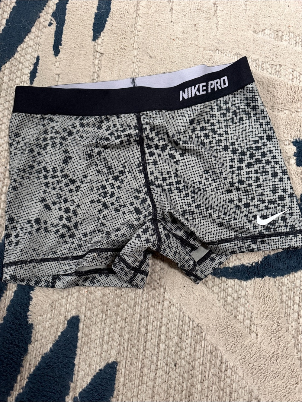 Black and Gray Bike Shorts